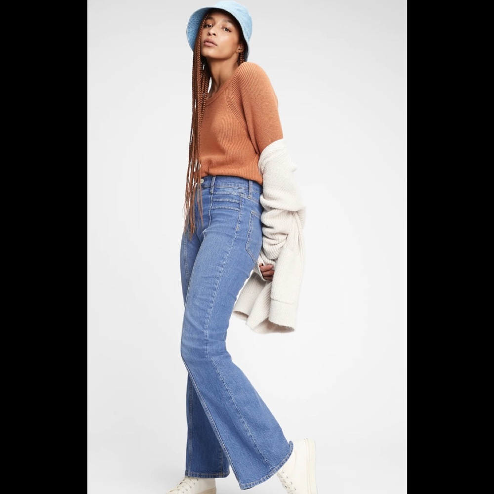 GAP High Rise Vintage Flare Jeans Wide Leg Sz. 4